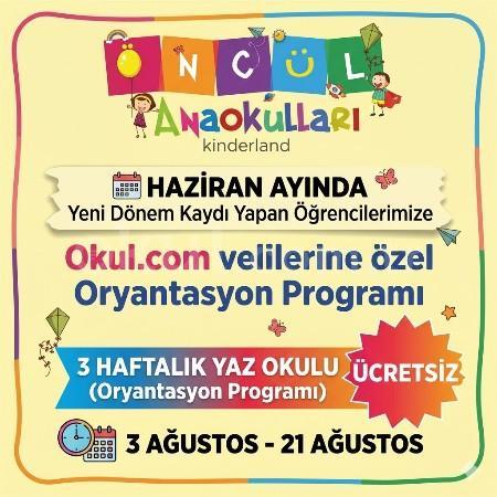 Öncül Anaokulları'ndan Velilerimize Yaz Hediyesi!
