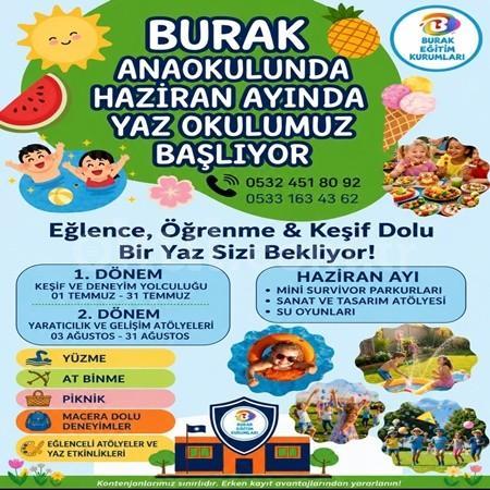 ☀️ Burak Anaokulu’nda Eğlence ve Keşif Dolu Yaz Okulu Başlıyor!