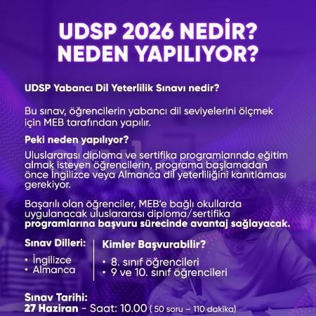USDP 2026 Sınavı 27 Haziran'da