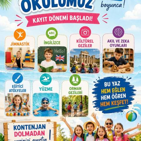 Yaz Okulu Kayıtlarımız Başladı!