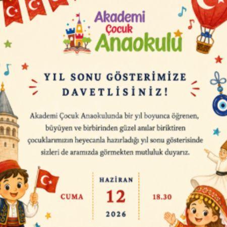 YIL SONU GÖSTERİMİZE DAVETLİSİNİZ