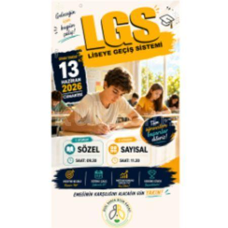 LGS'YE GİRECEK TÜM ÖĞRENCİLERE BAŞARILAR DİLERİZ.