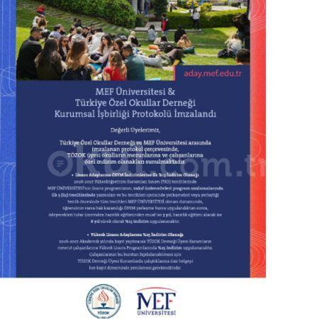 MEF Üniversitesi ile Eğitim İşbirliği Protokolü İmzaladık.