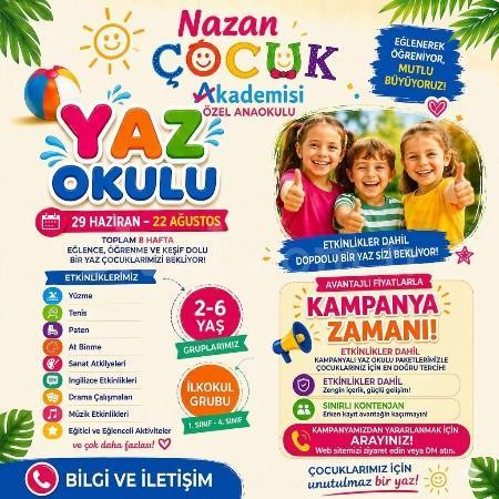 Nazan Çocuk Akademisi'nde Dopdolu Bir Yaz Sizleri Bekliyor!