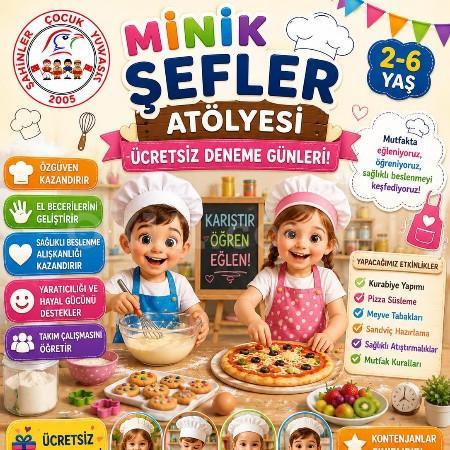 Ücretsiz Deneme Günleri: Minik Şefler Atölyesi Mutfağa Giriyor!
