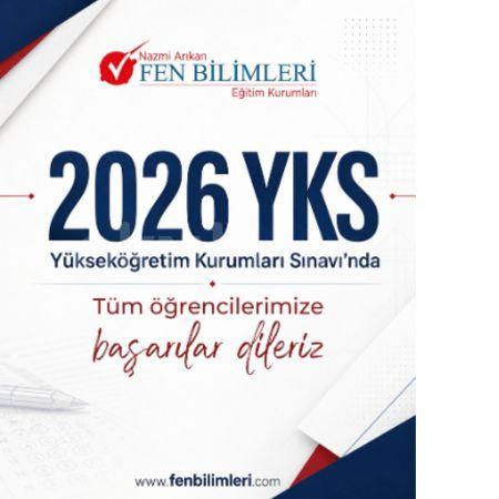 2026 YKS SINAVINA GİRECEK ÖĞRENCİLERE BAŞARILAR DİLERİZ.