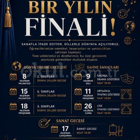 Öğrencilerimizin Emekleri Sahneyle Buluşuyor: İşte Yıl Sonu Etkinlik Takvimimiz!