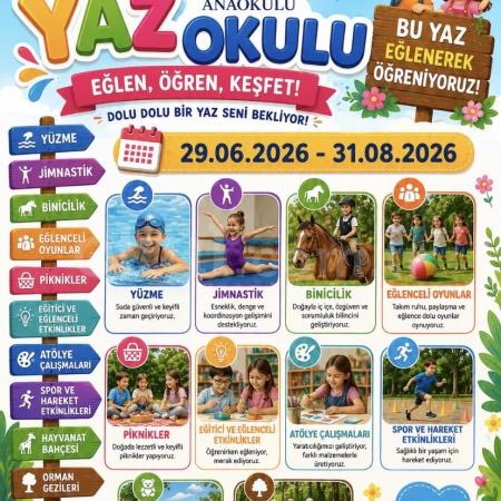 PUSULA ANAOKULU’NDA YAZ OKULU BAŞLIYOR 🌞☀️🍉🌻