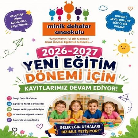 🌈 2026-2027 Eğitim Öğretim Dönemi Kayıtlarımız Devam Ediyor! 🌈