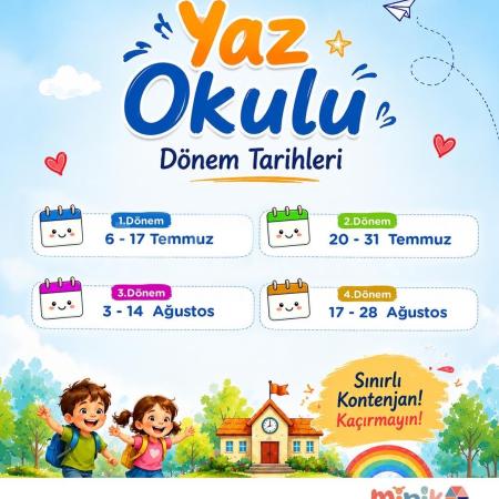 Minik Kafadarlar Yaz Okulu’nda Unutulmaz Bir Yaz!