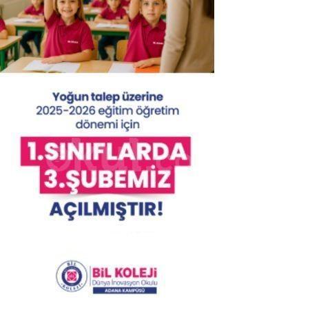 1.SINIFLARDA 3.ŞUBEMİZ AÇILDI.