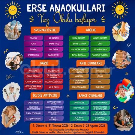 🌞🎈 Erse Anaokulları Yaz Okulu Başlıyor!