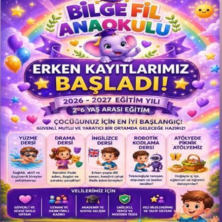 🎉 2026-2027 Eğitim Yılı Erken Kayıtlarımız Başladı!