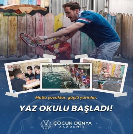 📸 Tenisten Yüzmeye, Keşiften Eğlenceye: Çocuk Dünya Akademisi Yaz Okulu BAŞLADI! 🌟