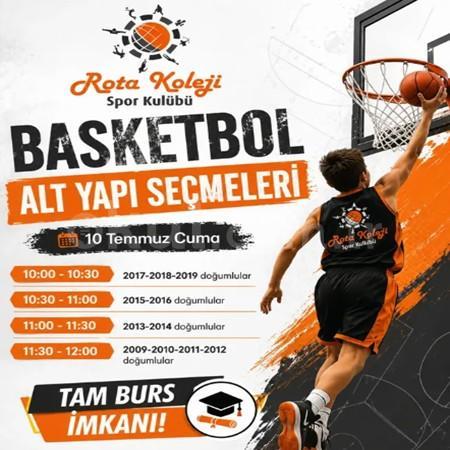 Rota Koleji Basketbol Altyapı Seçmeleri Başlıyor! 🏀