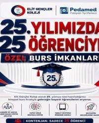 25. Yılımıza Özel 25 Öğrenciye Burs Fırsatı! 🎓