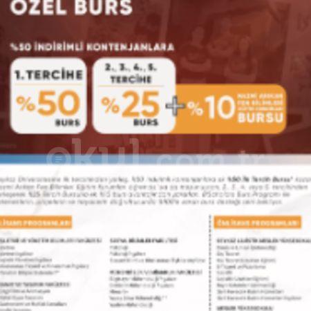 Nazmi Arıkan Fen Bilimleri Özel Anlaşmalı Üniversiteler