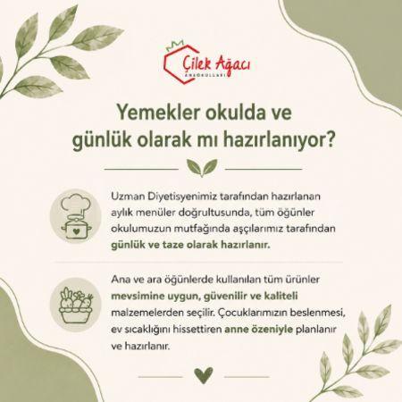 Yemekler Okulda ve Günlük Olarak mı Hazırlanıyor?