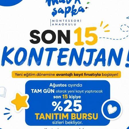Son 15 Kontenjan!
