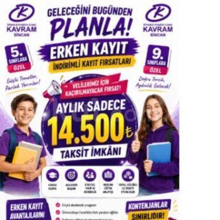 ERKEN KAYIT FIRSATLARIMIZ DEVAM EDİYOR