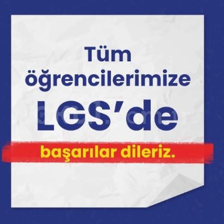 Tüm öğrencilerimize LGS’de başarılar dileriz. 💙