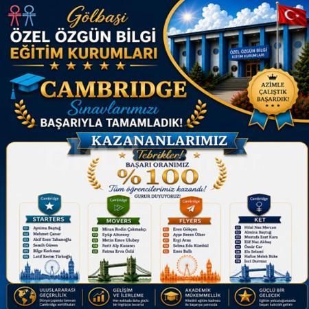 🎉 CAMBRIDGE SINAVLARINDA BÜYÜK BAŞARI! 