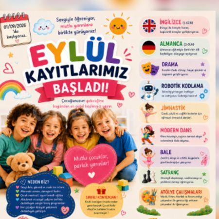 Çocuk Kalbi Anaokulu Eylül Dönemi Kayıtlarımız Başlamıştır !!!