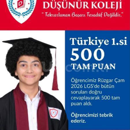 Türkiye 1.si 500 Tam Puan