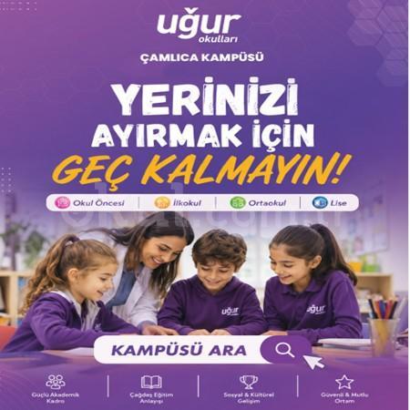 Uğur Okulları Çamlıca Kampüsü'nde yerinizi ayırtmak için geç kalmayın! 🌟