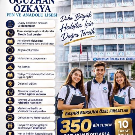 Başarıyı ödüllediren okul. Başarıya burs.