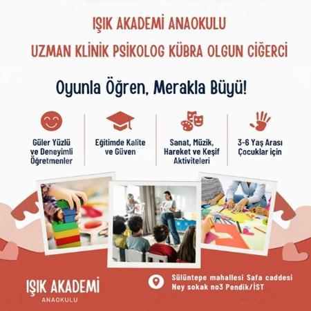 Psikolog desteğiyle güçlendirilmiş ve zenginleştirilmiş, Pendik’te tek anaokulu olarak, kayıtlarımız devam ediyor!