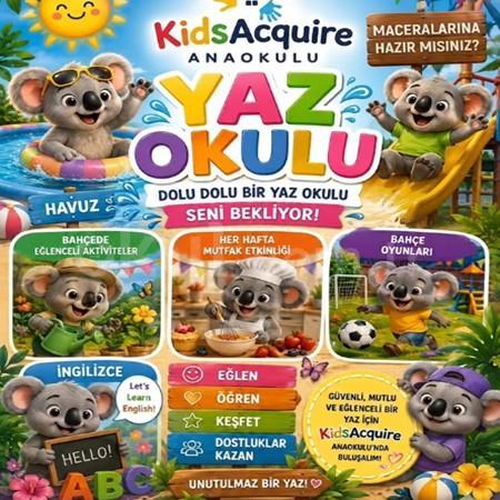 KidsAcquire Anaokulu Yaz Okulu kapılarını açıyor! 