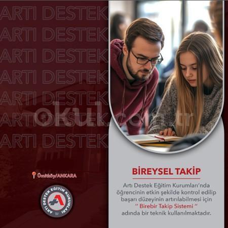 Artı Destek Eğitim Kurumları’nda, öğrencilerin başarı düzeyini artırmak ve gelişimlerini etkin şekilde izlemek için “Birebir Takip Sistemi” uygulanmaktadır. 🎯
