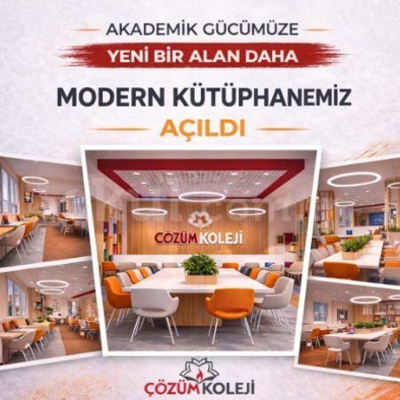 "MODERN KÜTÜPHANEMİZLE HİZMETDEYİZ"