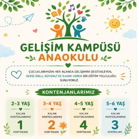 🌿 Gelişim Kampüsü Anaokulu’nda Kontenjanlar Azalıyor! 🌿