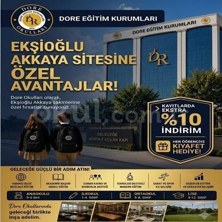 Ekşioğlu Akkaya Sitesi Sakinlerine Özel %10 Ekstra İndirim! ✨🎓