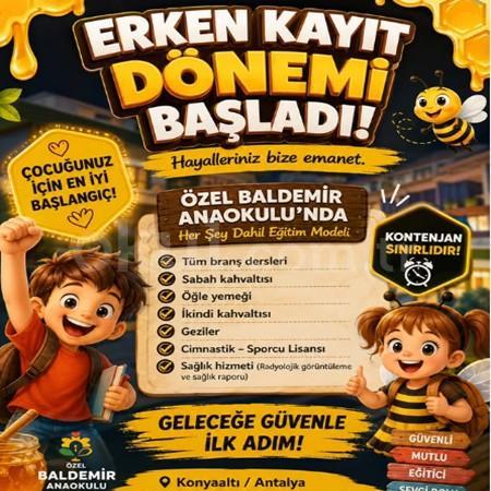 İDDİALIYIZ... Bizimle tanışmadan karar vermeyin. Antalya’da çocuğunuzu güvenle emanet edebileceğiniz tek okul.