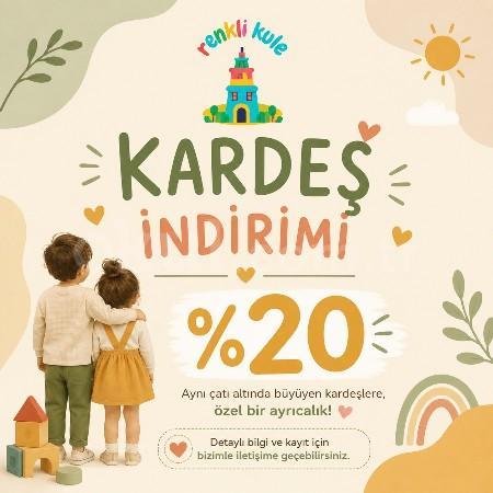 Kardeşlere Özel %20 İndirim Fırsatı! 💕✨