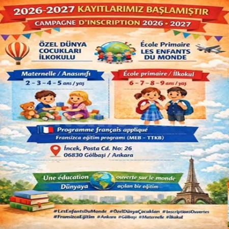 2026-2027 Eğitim Dönemi Kayıtlarımız Başladı! 🌍📚✨