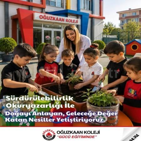 Oğuzkaan Koleji Anaokulunda uyguladığımız Sürdürülebilirlik Okuryazarlığı Programı ile çocuklarımız;