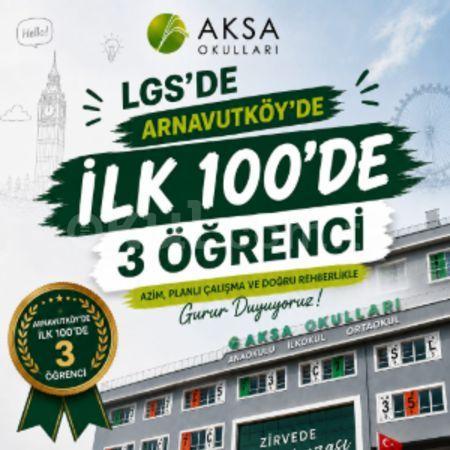 LGS'de Arnavutköy'de ilk 100 de 3 Öğrenci
