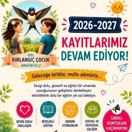 2026-2027  Kayıtlarımız Devam Ediyor!