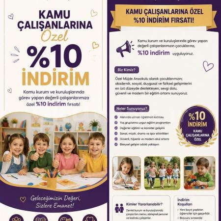 KAMU ÇALIŞANLARINA ÖZEL İNDİRİM 🤎