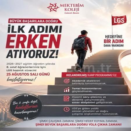 💫 BÜYÜK BAŞARILARA DOĞRU İLK ADIMI ERKEN ATIYORUZ!