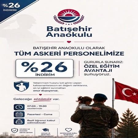 Tüm Askeri Personelimize Özel %26 İndirim!