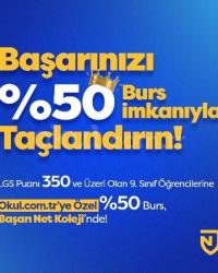 9. Sınıflara Özel %50'ye Varan Burs İmkanı!