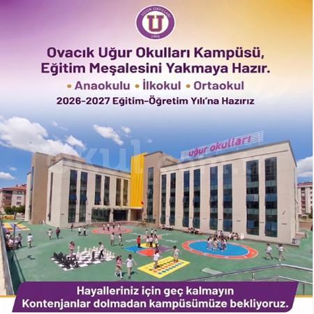 Uğur Okulları Ovacık Kampüsü olarak 2026-2027 Eğitim-Ögretim Dönemine Hazırız ✨