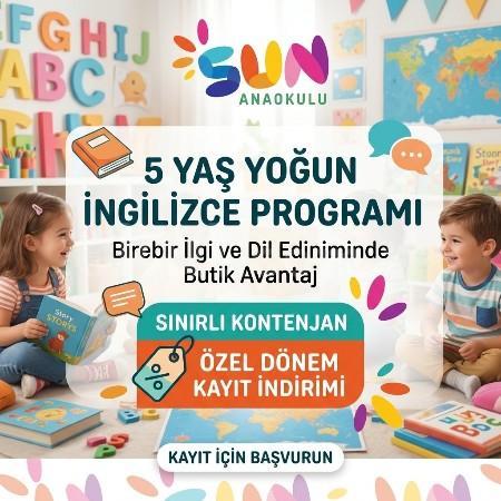 5 Yaş Yoğun İngilizce Programı ile Geleceğe Hazırlık!