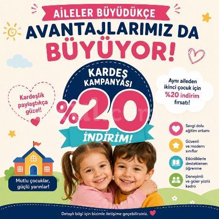 Kardeşlere Özel %20 İndirim Fırsatı!