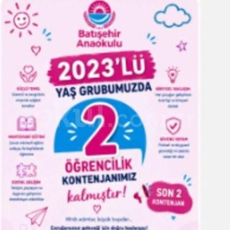 2023 Doğumlu Yaş Grubumuzda Yalnızca 2 Öğrencilik Kontenjanımız Kalmıştır.